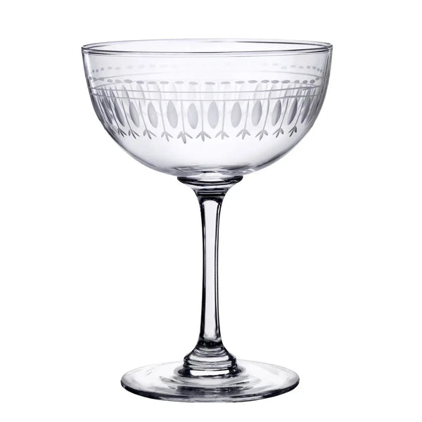 Ovals Champagne Coupe, Set of 2
