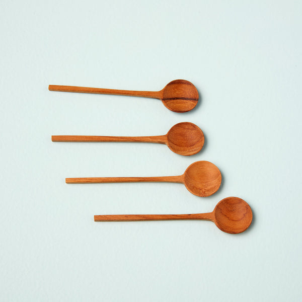 Teak Thin-handled Spoons Set