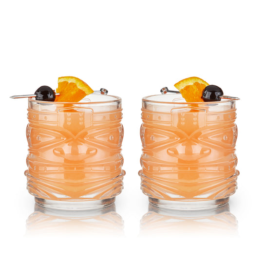 Tiki Double Old Fashioned, Set of 2