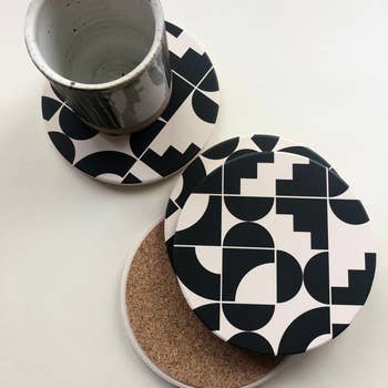 Shapes Ceramic Coaster Set
